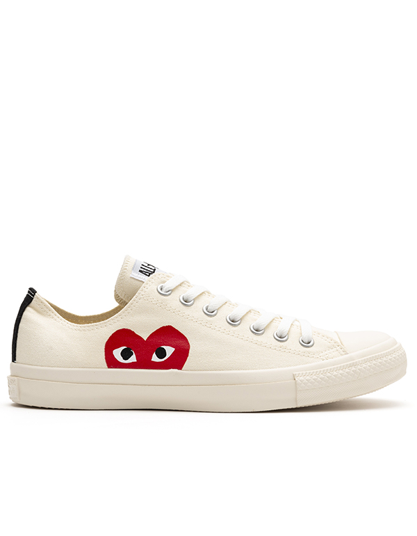 COMME DES GARCONS PLAY x CONVERSE OX WHITE