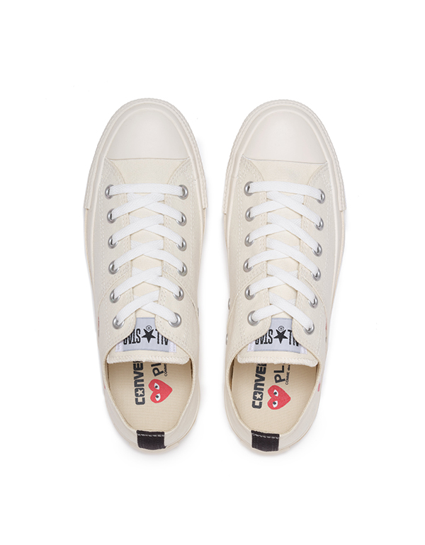 COMME DES GARCONS PLAY x CONVERSE HEART IS SHY OX WHITE