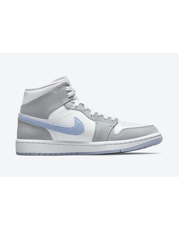 WMNS NIKE AIR JORDAN 1 MID WHITE WOLF GREY