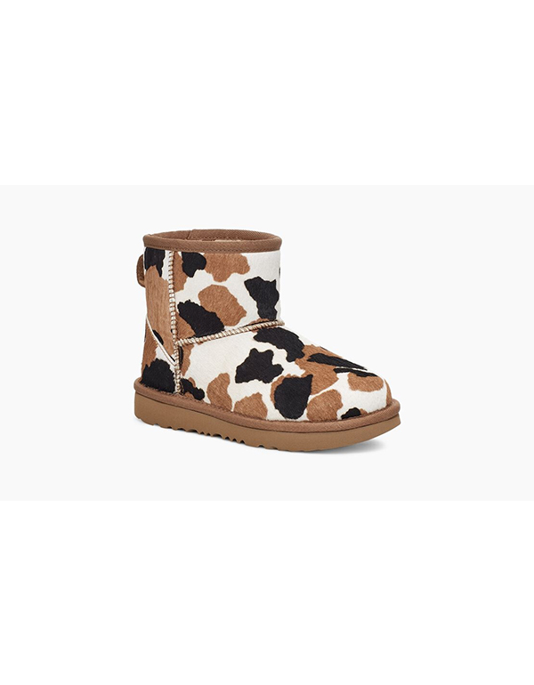 UGG KIDS CLASSIC MINI COW PRINT