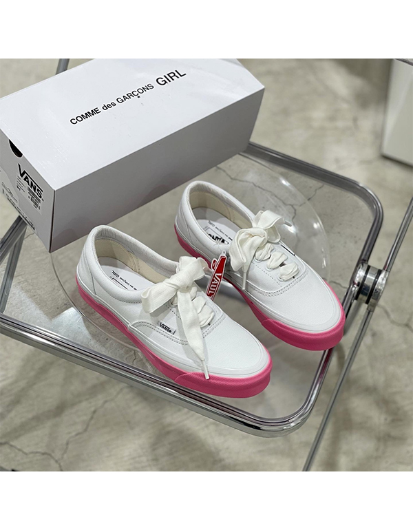 VANS x COMME DES GARCONS GIRLS WHITE/PINK