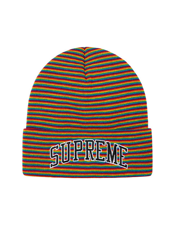 Supreme Rainbow Stripe Beanie