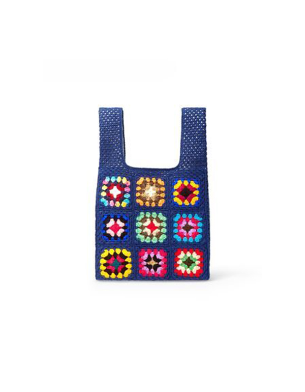 MARNI MARKET FLORAL PATCHWORK CROCHET SHOPPING BAG