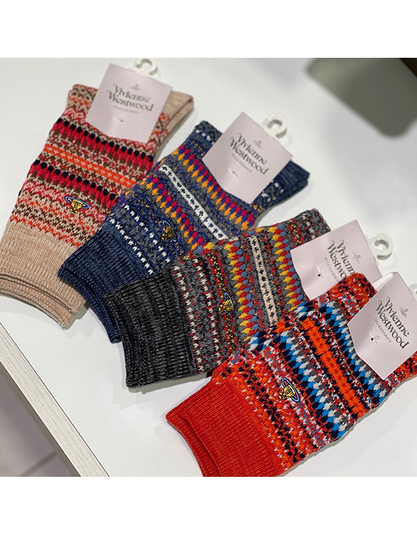 VIVIENNE WESTWOOD ONE POINT VINTAGE KNIT SOCKS