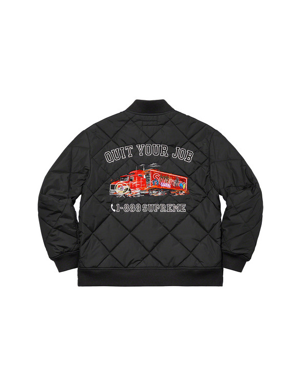 Supreme Quit Your Job Quilted Work Jacket