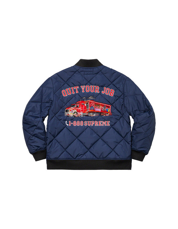 Supreme Quit Your Job Quilted Work Jacket