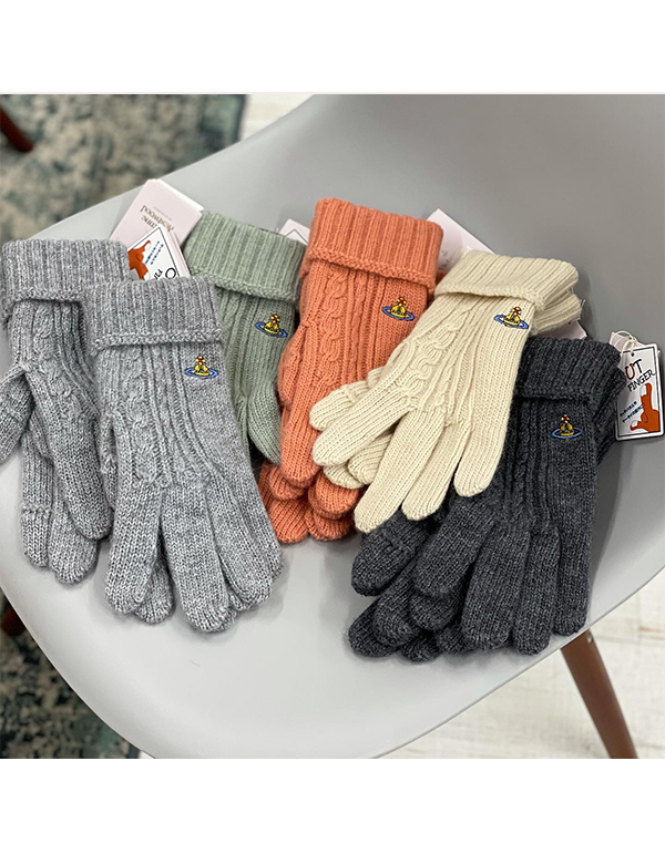 VIVIENNE WESTWOOD BABY ALPACA MIXED GLOVES