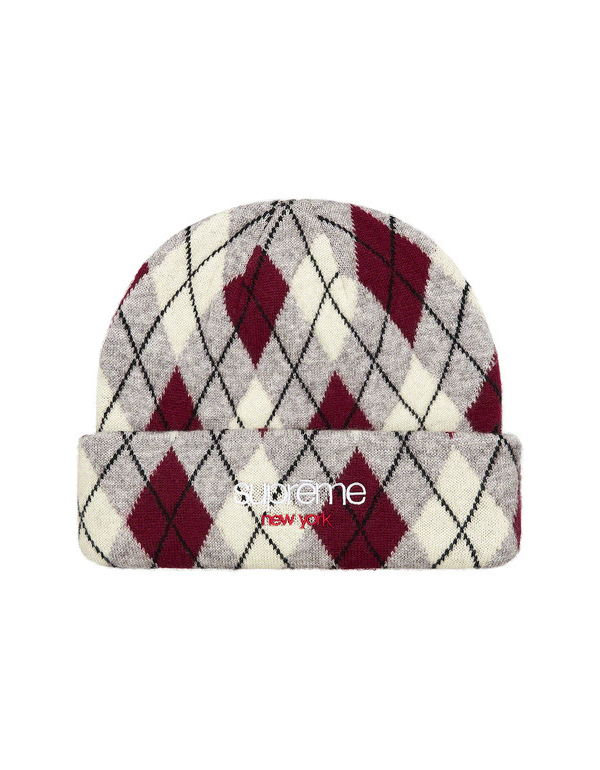 Supreme Argyle Cashmere Beanie