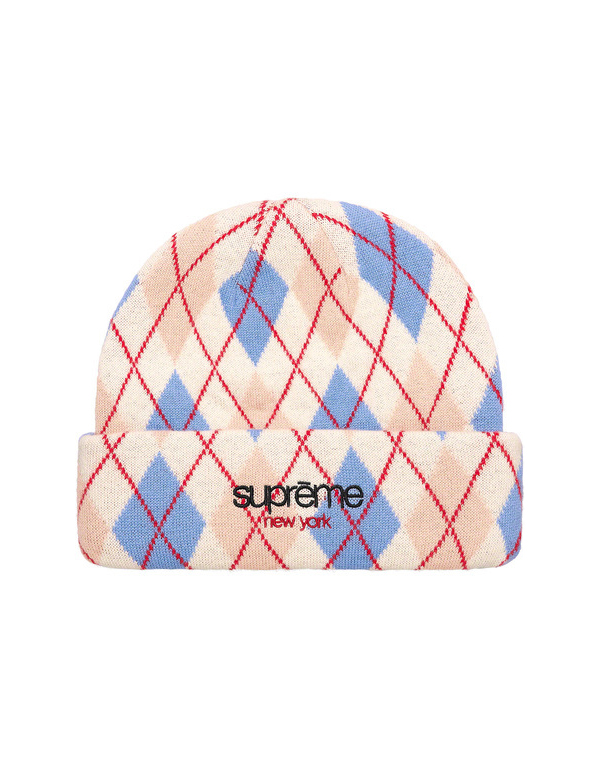 Supreme Argyle Cashmere Beanie