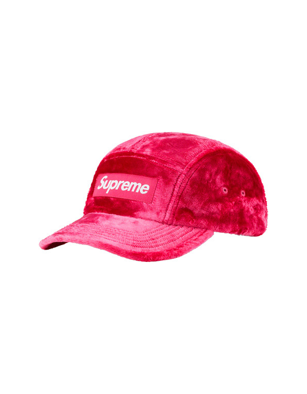 Supreme Crushed Velvet Camp Cap