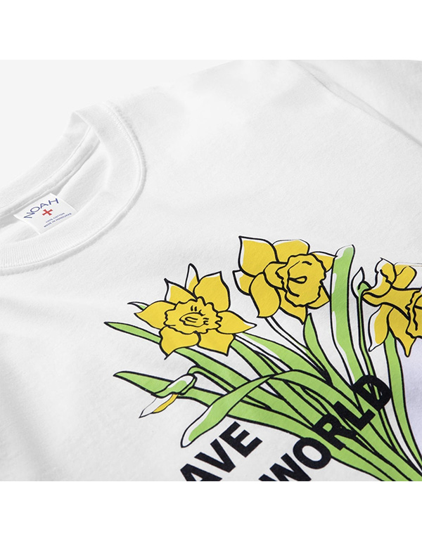 NOAH Flock Brave New World Tee ( White )