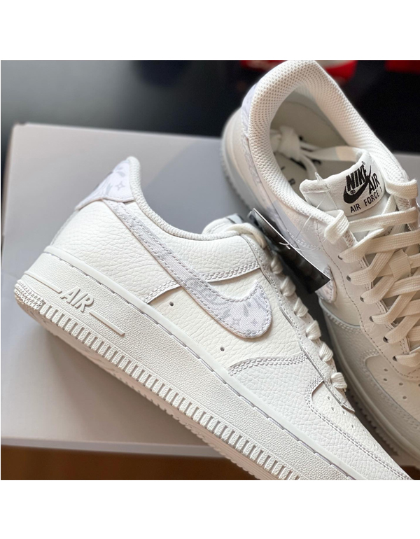air force 1 low 07 essential white worn blue paisley