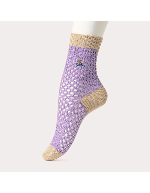 VIVIENNE WESTWOOD HALF MESH CREW SOCKS