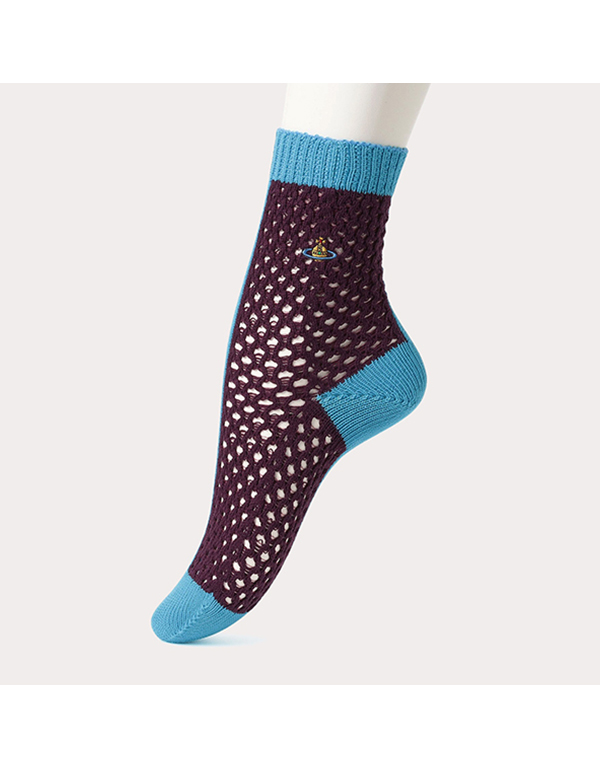 VIVIENNE WESTWOOD HALF MESH CREW SOCKS