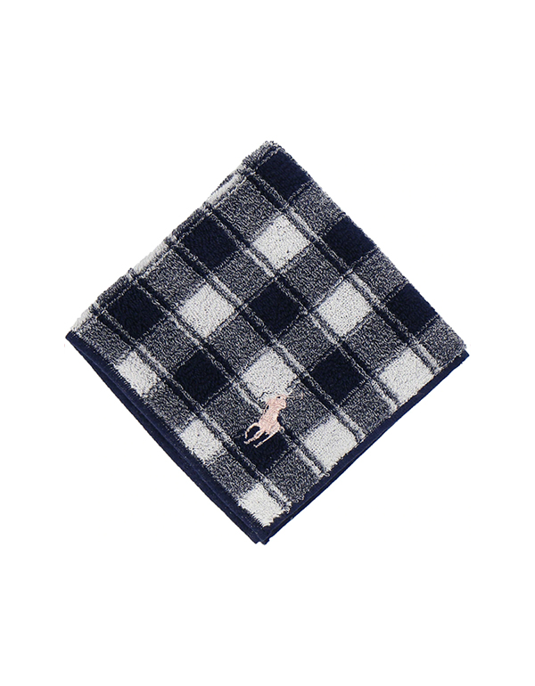 POLO RALPH LAUREN CHECK TOWEL HANDKERCHIEF