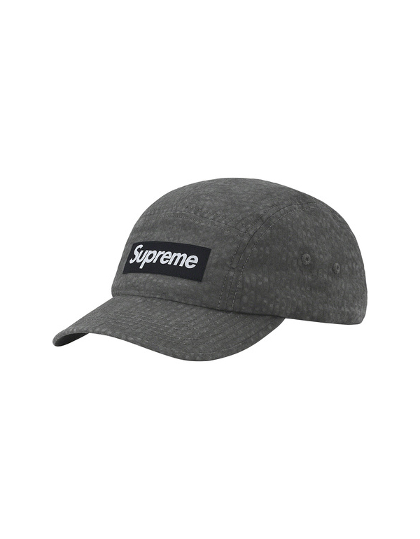 Supreme Washed Seersucker Camp Cap