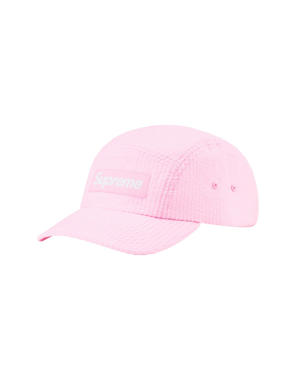 Supreme Washed Seersucker Camp Cap