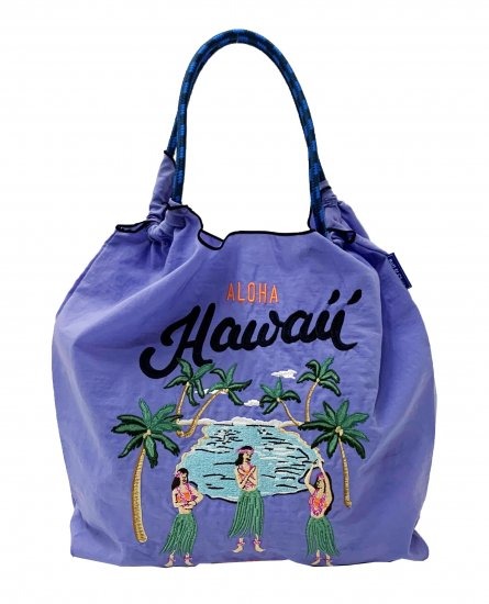 (L) Ball & Chain Eco Bag Large Hawaii Purple