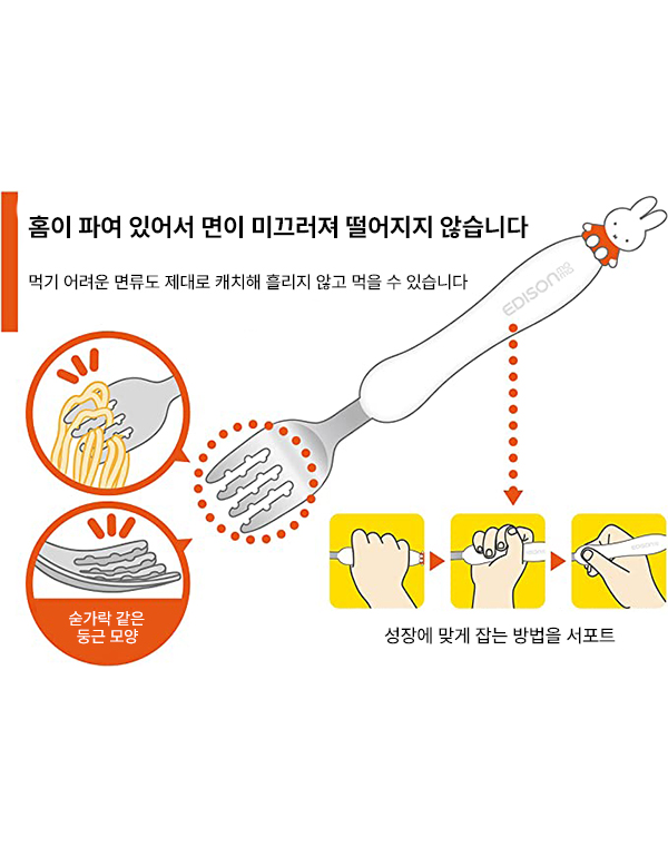 에디슨마마 포크 스푼 세트 미피