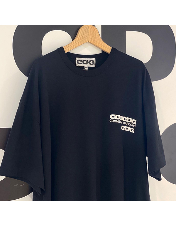 CDG LOGO T-SHIRT BLACK