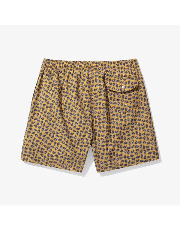 NOAH Paisley Swim Trunk ( Tan )