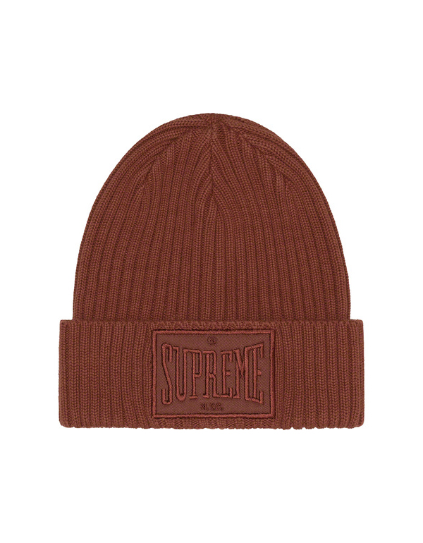 Supreme Overdyed Patch Beanie