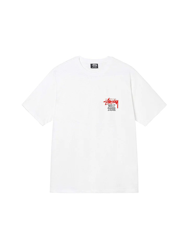 STUSSY BUILT TOUGH TEE WHITE