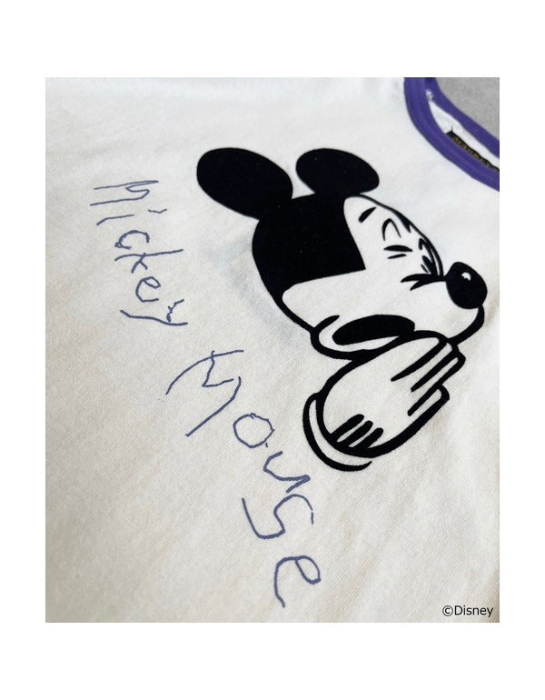 MARKEYS MICKEY MOUSE COLOR RAGLAN LONG TEE PURPLE