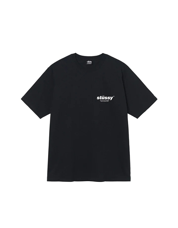 STUSSY GUMBALL TEE BLACK