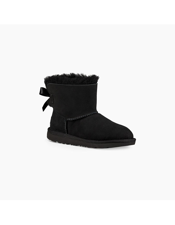 UGG KIDS MINI BAILEY BOW II BLACK