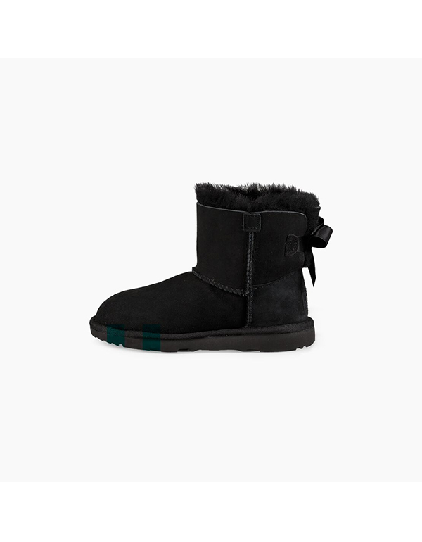 UGG KIDS MINI BAILEY BOW II BLACK