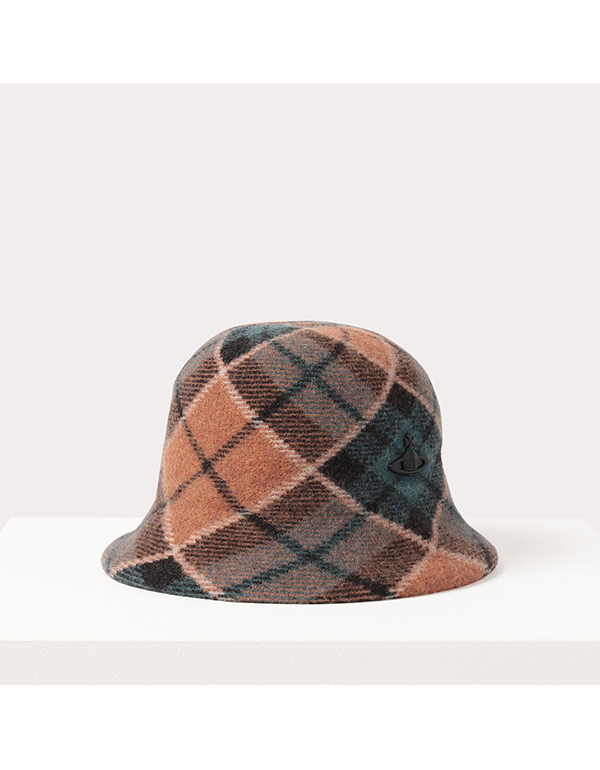 VIVIENNE WESTWOOD TARTAN BASQUE BUCKET HAT