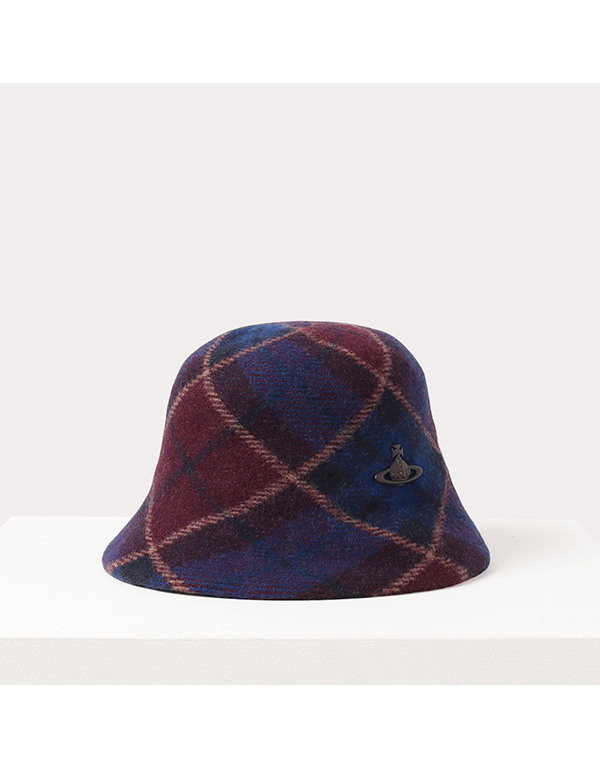 VIVIENNE WESTWOOD TARTAN BASQUE BUCKET HAT