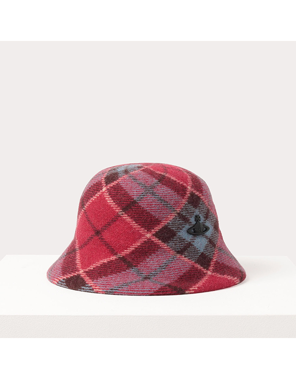 VIVIENNE WESTWOOD TARTAN BASQUE BUCKET HAT