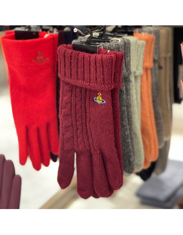 VIVIENNE WESTWOOD ALPACA MIXED GLOVES