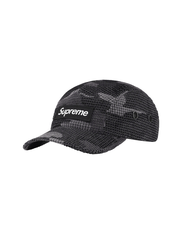 Supreme Camo Grid Velvet Camp Cap