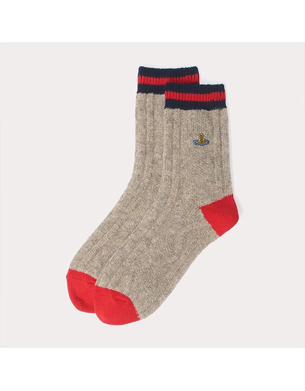 VIVIENNE WESTWOOD ECO WOOL CABLE CREW SOCKS